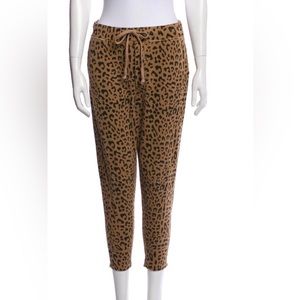 Nili Lotan Animal Print Sweatpants, Small
